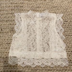 Your Sassy Start Sleeveless Crochet Lace Top
